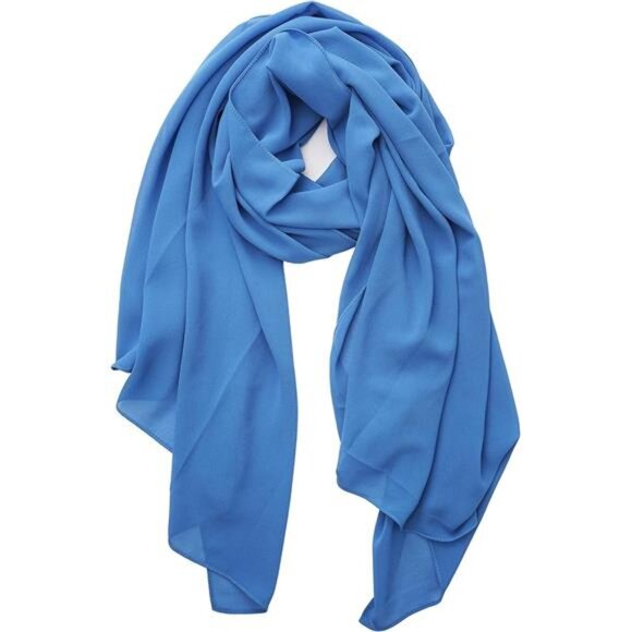 Women Lightweight Breathable Solid Color Soft Chiffon Long - Picture 2 of 7